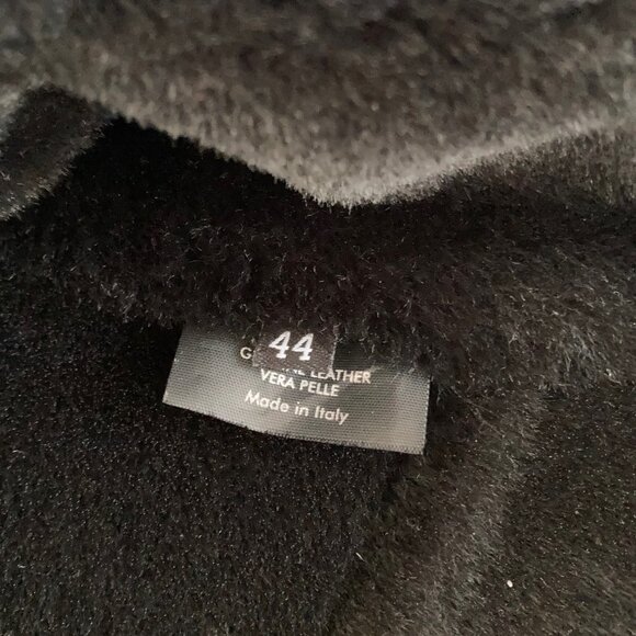Gucci Tom Ford Fall Winter 2003 Black Suede Shearling Jacket Coat Y2K Vintage - Picture 11 of 16